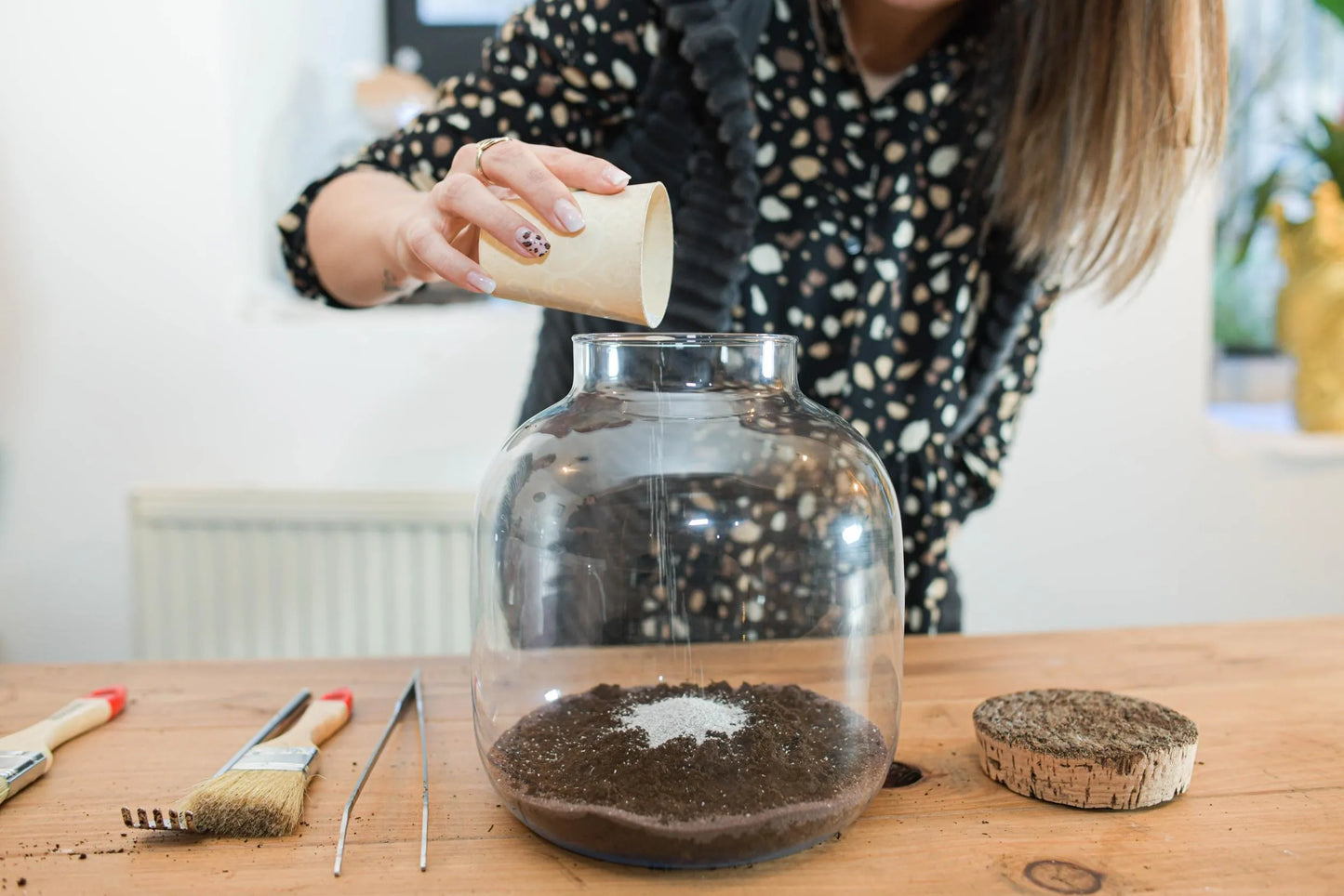 Bon cadeau pour un atelier terrarium: Bulle de verre