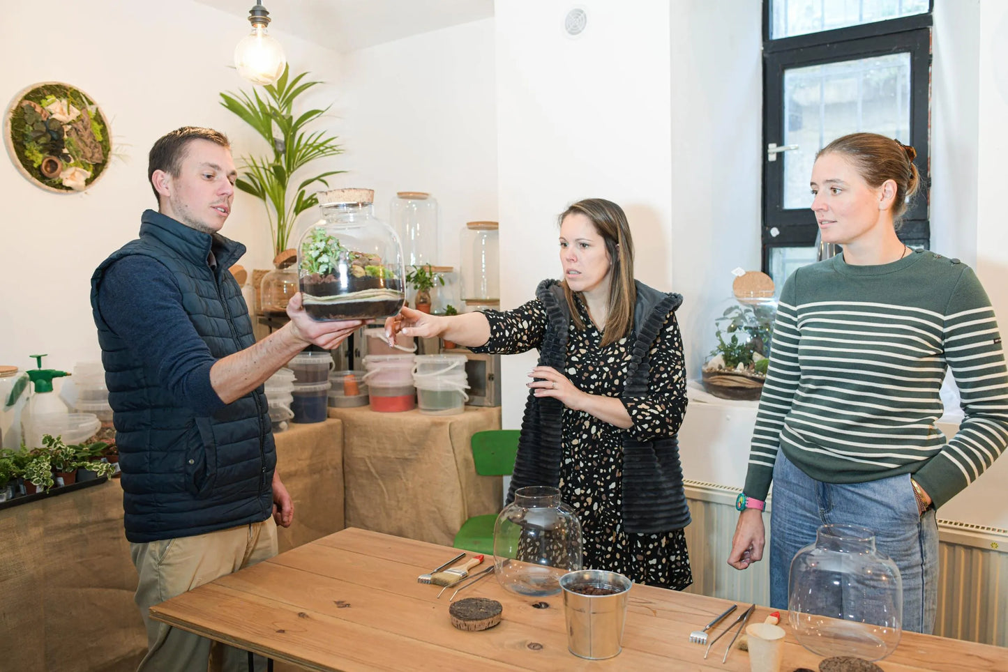 Atelier pour créer votre terrarium: Bulle de verre