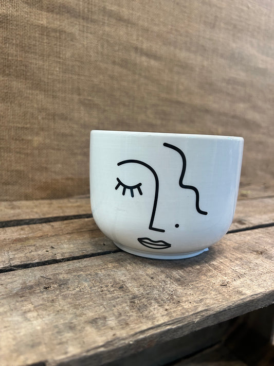 Cache-Pot Visage