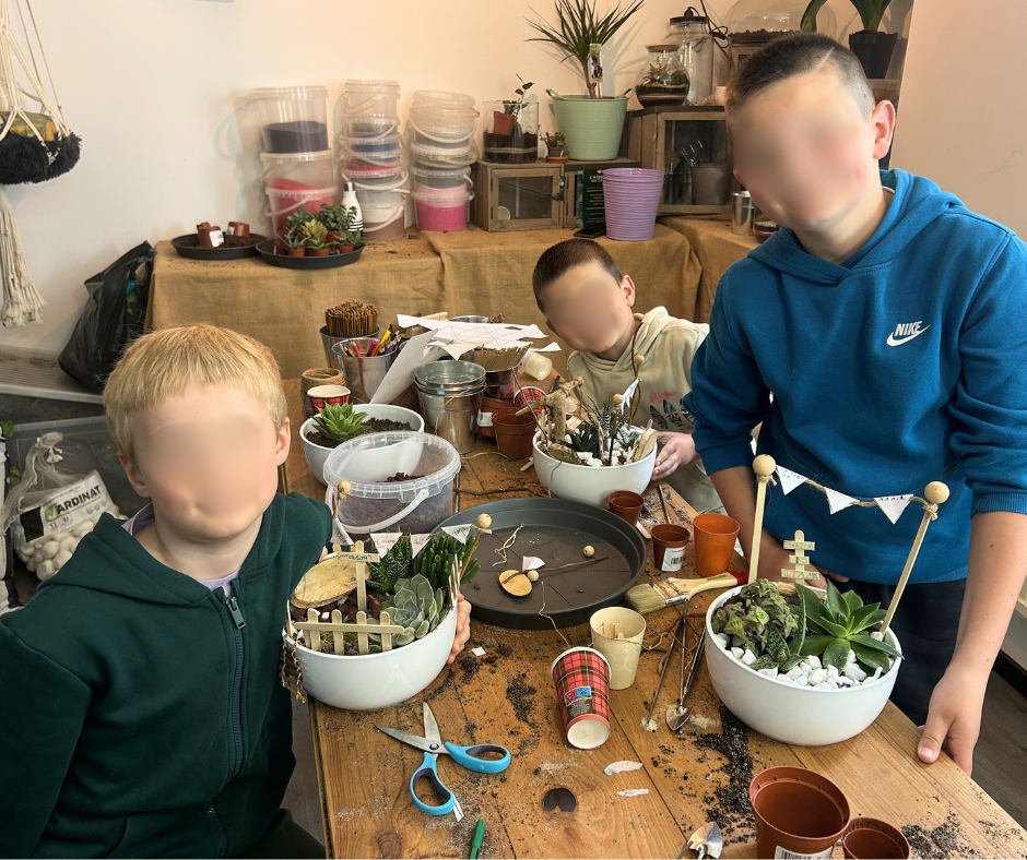 Atelier enfants: Mon mini monde en succulentes